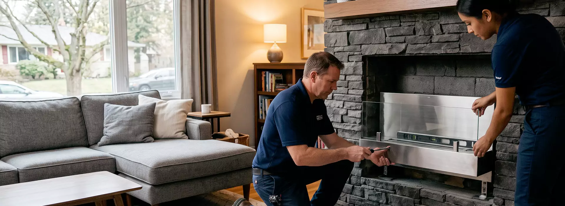 Ethanol Fireplace Installation in Abington, PA