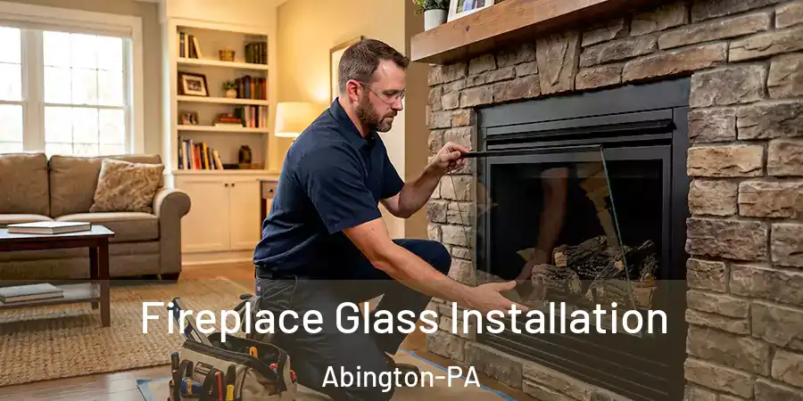 Fireplace Glass Installation Abington-PA