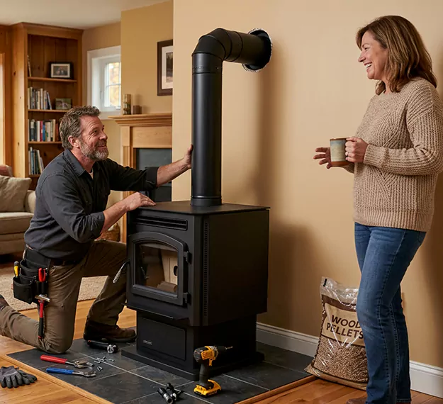 Certified Pellet Fireplace Installation Company: Your Local Pellet Stove Fitting Team in Abington, PA