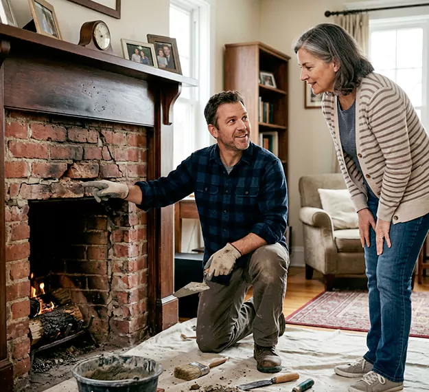 Why Abington Homeowners Choose Our Brick Fireplace Repair Team?