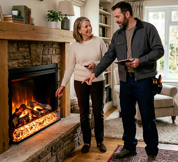 Why Abington Homeowners Choose Our Electric Fireplace Embers Team?