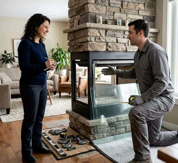 Certified Fireplace Glass Installation Company: Your Local Fireplace Glass Door Installer in Abington, PA