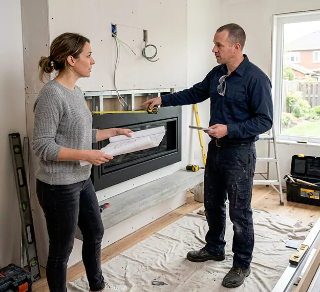 Why Abington Homeowners Choose Our Floating Fireplace Installation Team?