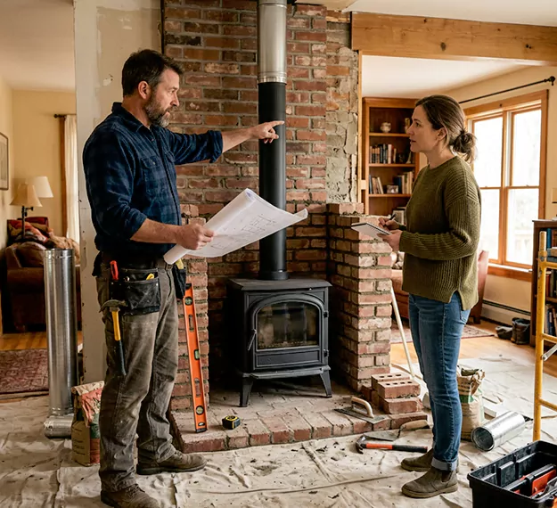 Why Abington Homeowners Choose Our Wood Fireplace Installation Team?