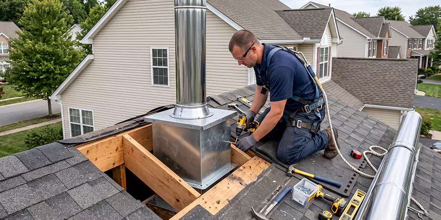 Chimney Support Box Installation Abington