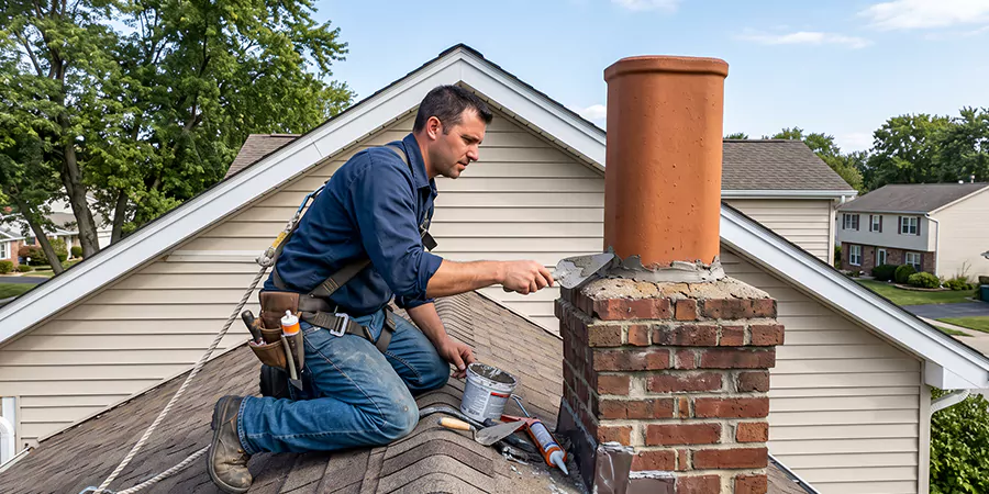 Chimney Pot Leak Repair Abington