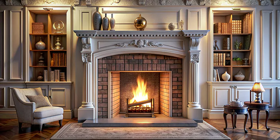 Classic Mantel Decor and Styling Abington