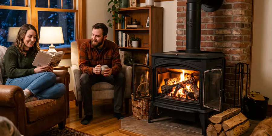 Faux and Fake Wood Burning Stove Logs Abington