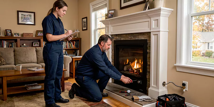 Fireplace Gas Line and Hookup Abington
