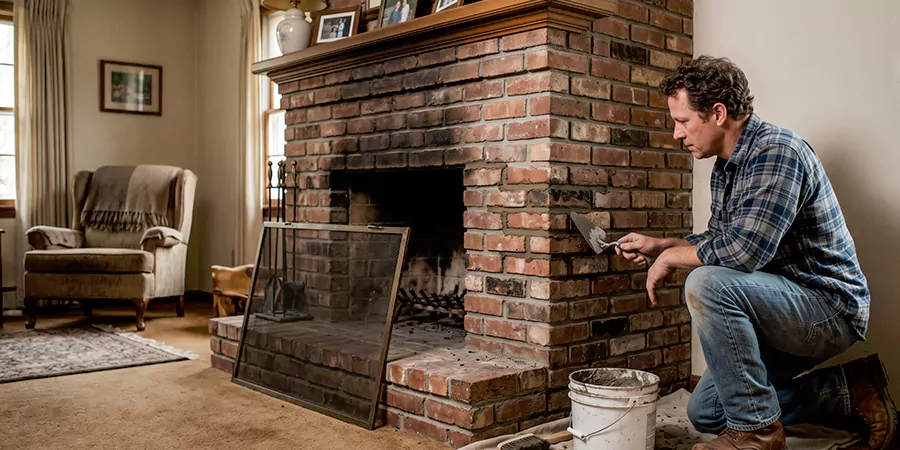 Old Fireplace Safety Repair Abington