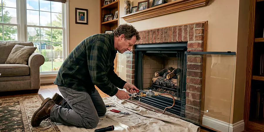 Propane Fireplace Regulator and Gas Line Repair Abington